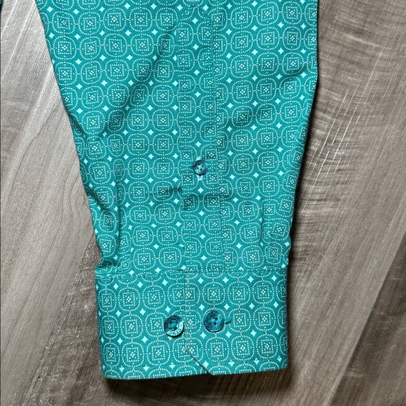 Cinch Western Geo Print Long Sleeve Button Down - Small - Picture 4 of 7